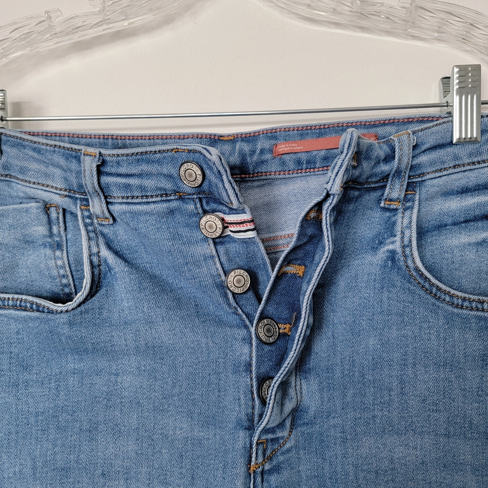 Anthropologie Sky Blue Flare Jeans - Picture 12 of 13